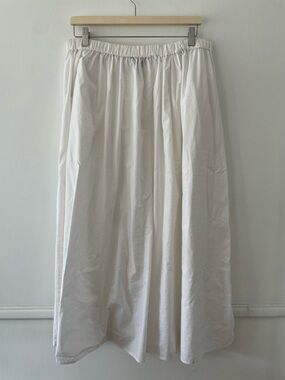 Truth by Republic Pull-On White Midi Skirt Size XL
